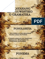 Kakayahang Lingguwistiko o Gramatika