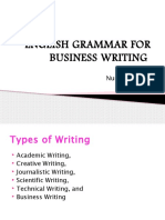 English Grammar For Business Writing