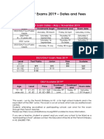 Schedule Delf 2019