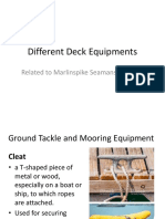 Different Deck Equipments Related To Marlinespike Seam