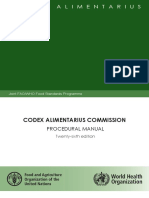 Codex Alimentarius Commission: Procedural Manual