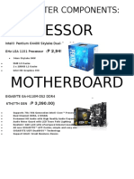 Computer Components:: Processor