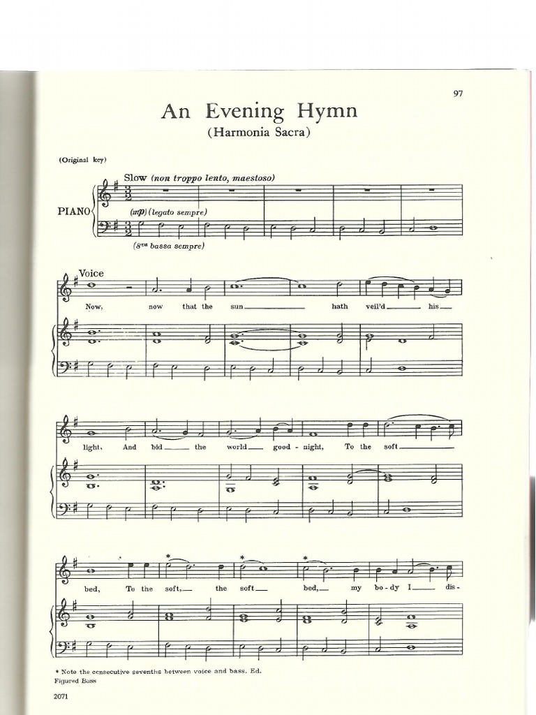 An Evening Hymn Purcell Pdf Pdf