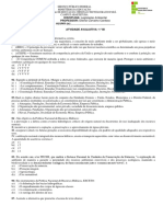 ATIVIDADE AVALIATIVA- 1° BI - LEGISLAÇÃO AMBIENTAL