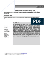 The Effect of Anthraquinones Fractions From Morinda Activities