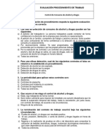 Evaluación Proc. Consumo Alcohol y Drogas