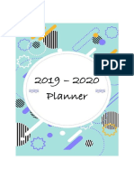 2019 Planner