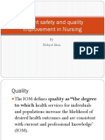 Patient Safety and Quality Improvement in Nursing