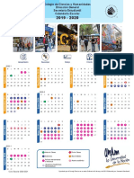 Calendario 2019-2020 Carta Color