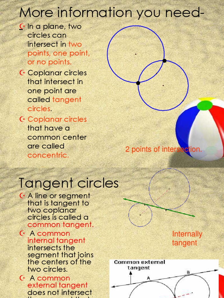 Understanding Tangents and Circles | PDF | Circle | Trigonometric Functions