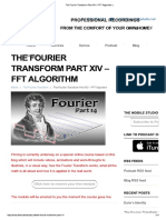 The Fourier Transform Part XIV - FFT Algorithm - PDF