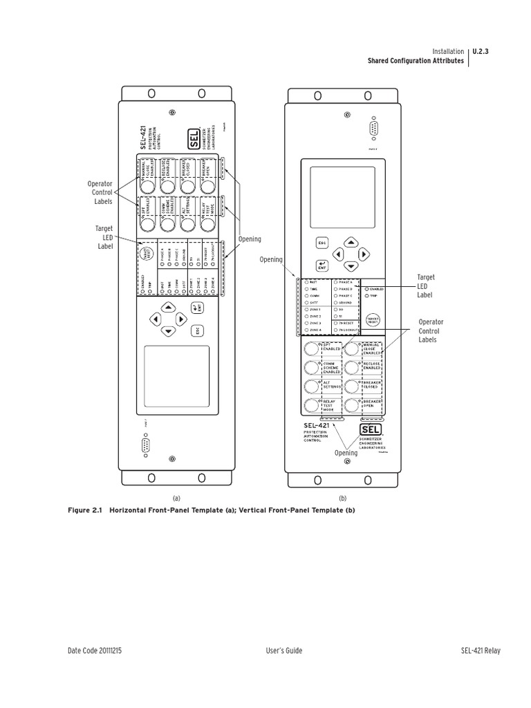 SEL-421 Relay User's Guide | PDF