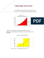Área bajo una curva y entre curvas