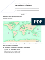 Ficha de Preparacao Prova de Afericao HGP