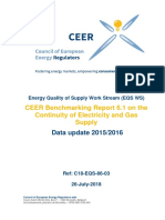 CEER Benchmarking Report 6.1 On The Continuity of Electricity and Gas Supply