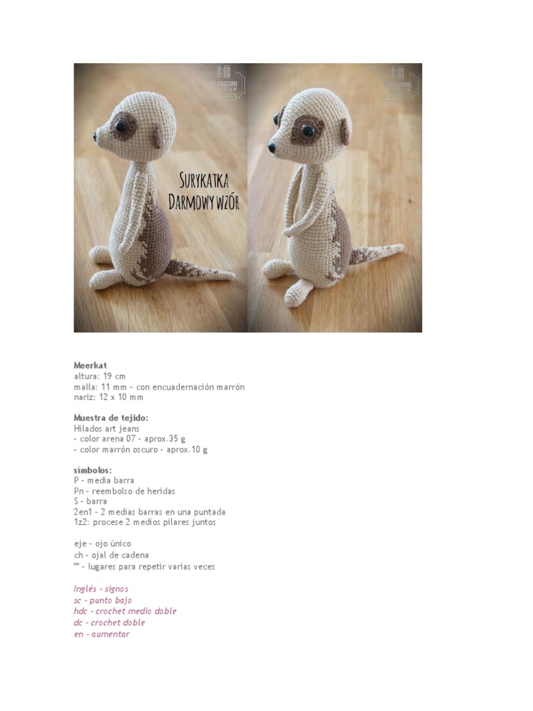 Suricata amigurumi sale