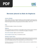 Derrame Pleural na Sala de Urgência HC