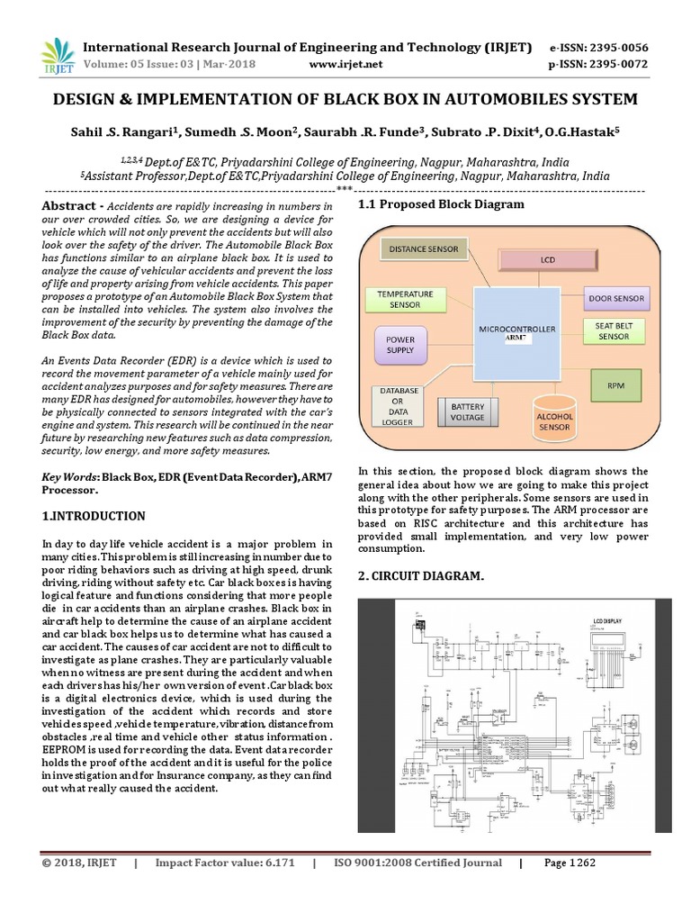 Irjet V5i3286 PDF PDF Arm Architecture Traffic Collision