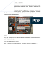 Tableros Eléctricos de Baja Tensión