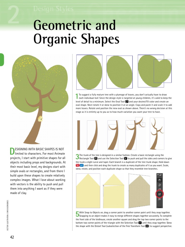Creating Organic Shapes in Design | PDF | Shape | Drawing