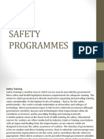 SAFETY PROGRAMMES