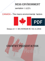 Business Environment: Presentation 1 (LO3) - The Macro Environmental Factors