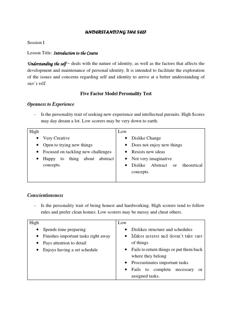Understanding The Self Reviewer | PDF | Philosophy Of Self | Soul