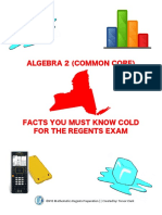 v2 - Algebra II (Common Core) Regents Review Sheet - Facts You Must Know Cold