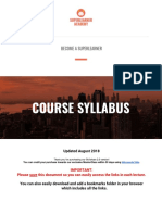 2018 - Course Syllabus SuperLearner V2.0 Skillshare PDF