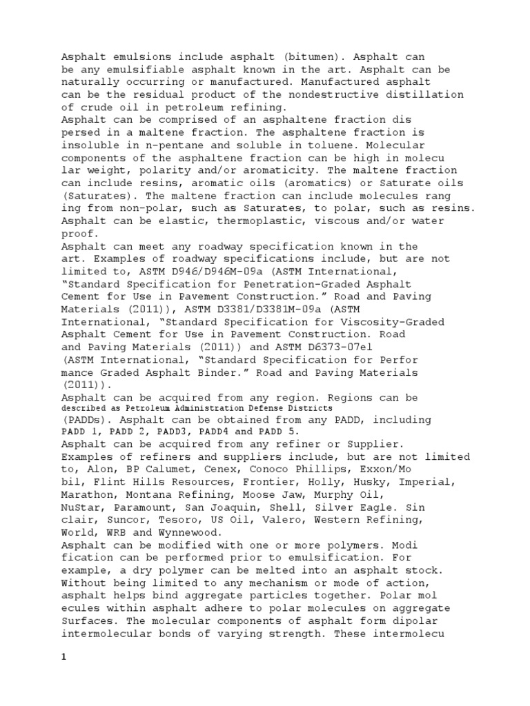 Padd 1, Padd 2, Padd3, Padd4 and Padd 5. Described As Petroleum