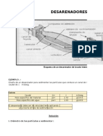  Ejercicio de Diseno de Desarenador