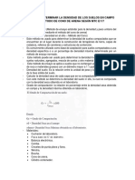 ENSAYO PARA DETERMINAR LA DENSIDAD DE LOS SUELOS EN CAMPO POR EL MÉTODO DE CONO DE ARENA SEGÚN MTC E117.docx