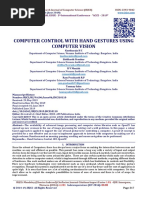 Computer Control With Hand Gestures Usin PDF