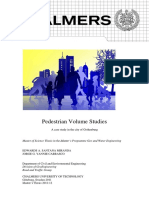 Pedestrian Volume Studies: A Case Study in The City of Gothenburg