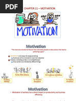 Chapter 11 - Motivation