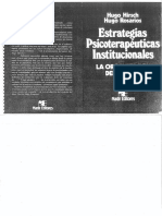 Estrategias Psicoterapéuticas Institucionales. Hirsch Rosarios