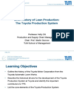 History of Lean Production