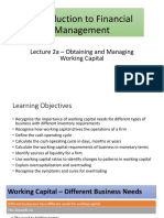 Working Capital Lecture 2a - Student Version