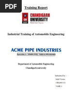 Training Report: Industrial Training of Automobile Engineering