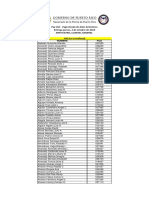 Lista de Pago Retrosalarios 3 de Octubre de 2019