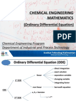 Chemical Engineering Mathematics: (Ordinary Differential Equation)