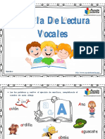 Ejercicios de lectura y escritura con vocales