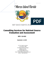 RFP Documents For Consulting Services For Nutrient Source Evaluation and Assessment - City of Marco Island