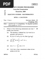 I Mte-1 I: Bachelor'S Degree Programme