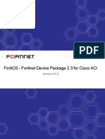 FortiOS 6.0.3 Fortinet Device Package 2.3 For Cisco ACI