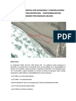 Tanaka Problemática Por Invasiones y Construcciones de Locales para Recreacion