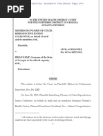Court Order Granting PI GA Abortion Ban