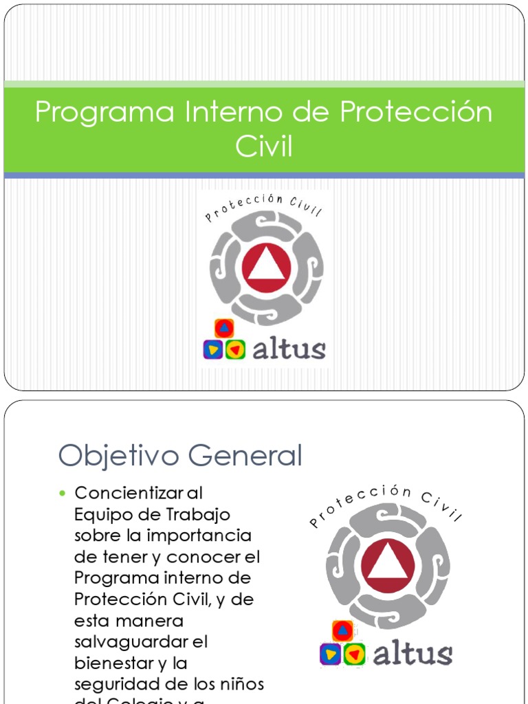 Programa Interno de Protección Civil 19-20 | PDF | Primeros auxilios ...