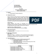Manajemen SDM Internasional Silabus Gasal 2018-2019