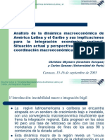 Análisis de La Dinámica Macroeconómica de América Latina y El Caribe